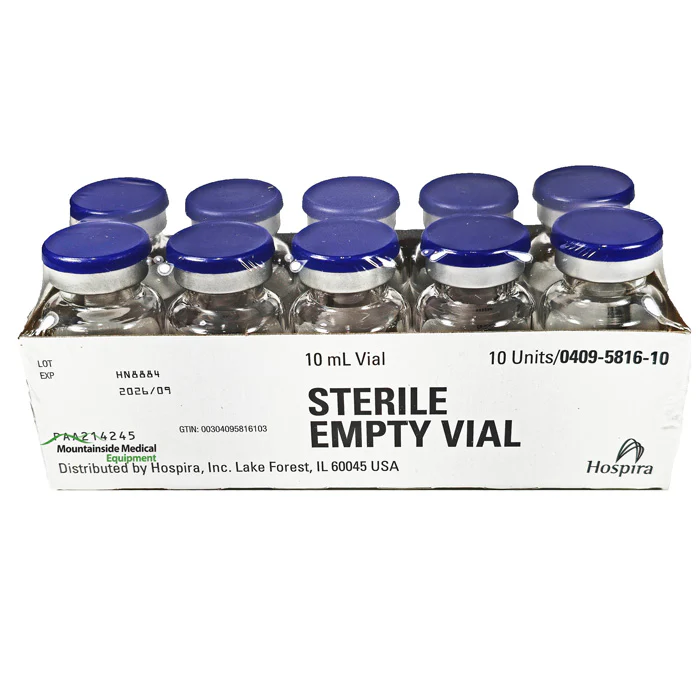 Sterile Empty Vials 10 mL (10 stuks)
