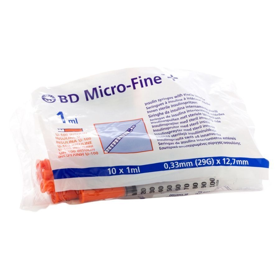 Insulinespuiten 1ml (10 stuks)