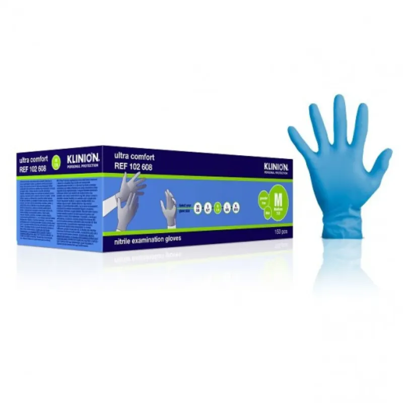 Nitrile Handschoenen Blauw M 150st